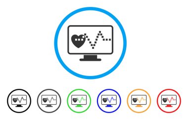 Kardiyo yuvarlak simge izleme