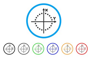 Daire arsa yuvarlak simge