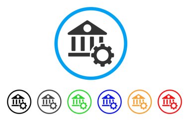 Banka seçenekleri yuvarlak simgesi