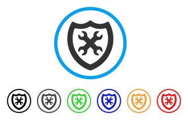 Güvenlik Yapılandırma yuvarlak simge