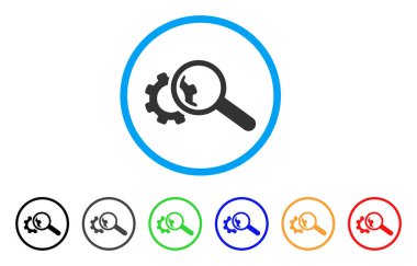 SEO araçları yuvarlak simge