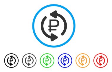 Rublesi denge yuvarlak simge Yenile