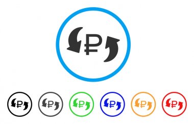 Update Rublesi denge yuvarlak simgesi