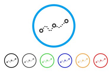 Noktalı grafik yuvarlak simgesini