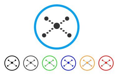 Noktalı Linkler yuvarlak simge