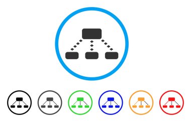 Noktalı düzeni yuvarlak simge