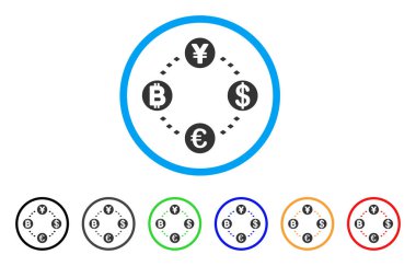 Mali dairesel ilişkiler simgesi yuvarlak