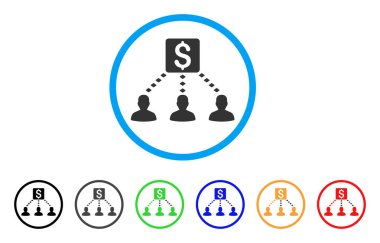 Para alıcıların simge yuvarlak