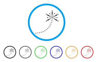 Selam Fireworks yuvarlak simge iz