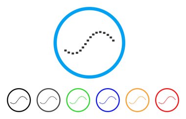 Noktalı işlevi satır yuvarlak simge