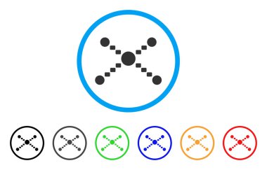 Noktalı Linkler yuvarlak simge