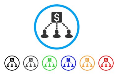 Para alıcıların simge yuvarlak