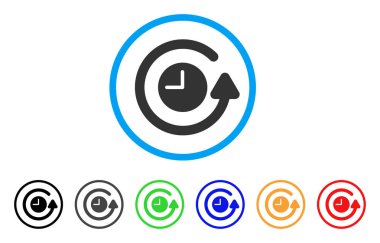 Saat yuvarlak simge dinlenme