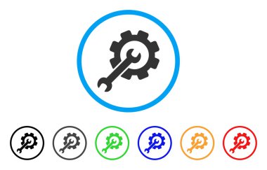 Kurulum araçları yuvarlak simge