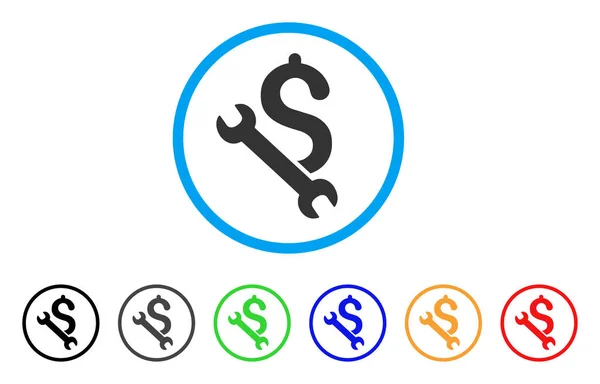 Reparação negócio arredondado ícone —  Vetores de Stock