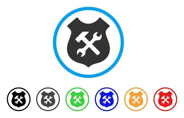 Opciones de escudo Icono redondeado — Vector de stock