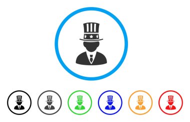 Amerikan kapitalist yuvarlak simge