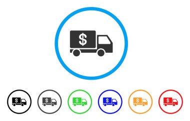 Nakit teslimat yuvarlak simge