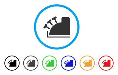 Yazar kasa yuvarlak simge