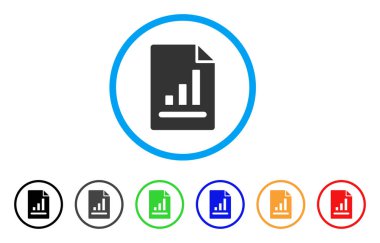 Grafik sayfası simgesini yuvarlak