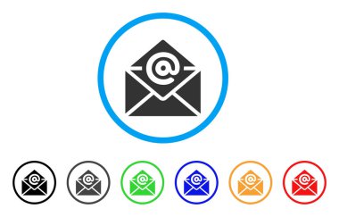 E-posta yuvarlak simgesi