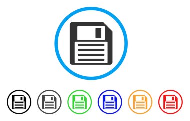 Yumuşak ve sarkık yuvarlak yuvarlak simge