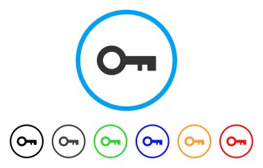 Anahtar simgesi yuvarlak