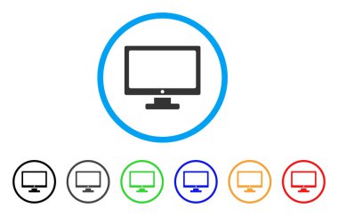 Monitör yuvarlak simgesini