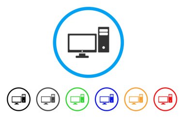 Kişisel bilgisayar yuvarlak simge