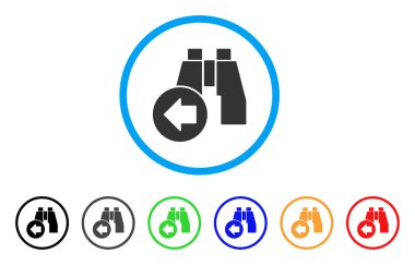 Önceki dürbün yuvarlak simgesini bulun