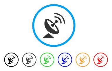 Radyo teleskop yuvarlak simge