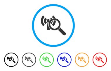 Arama Wi-Fi ağ yuvarlak simgesi