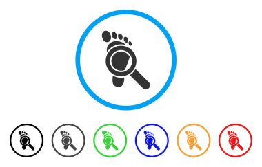 İzleme Dedektif yuvarlak simge