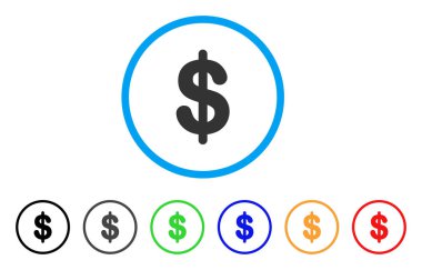 Doları yuvarlak simge