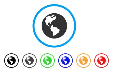 Dünya yuvarlak simge