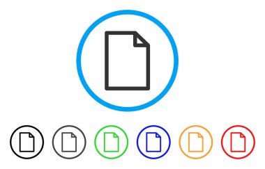 Yeni dosya yuvarlak simge