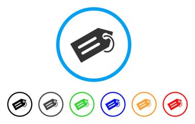 Yuvarlak bir ses etiketi simgesi