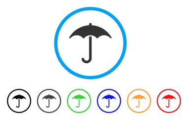 Şemsiye yuvarlak simge