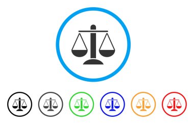 Ağırlık ölçekler yuvarlak simge