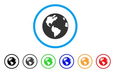 Dünya yuvarlak simge