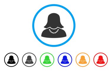 Kadın yuvarlak simge