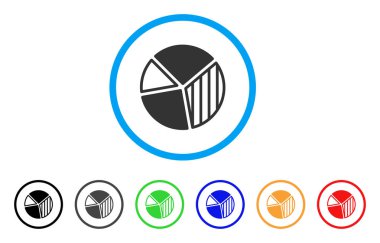 Pasta grafiği yuvarlak simge