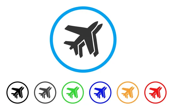 Airlines Rounded Icon — Stock Vector