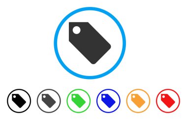 Yuvarlak bir ses etiketi simgesi