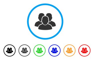 Kullanıcı grubu simgesi yuvarlak