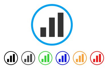 Yuvarlak çubuk grafik simgesi