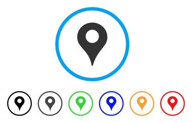 Harita işaretleyici yuvarlak simge