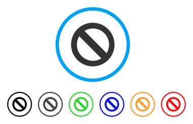 Hiçbir işaret yuvarlak simge