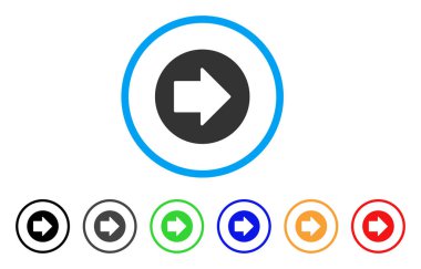 Sağ ok simgesi yuvarlak