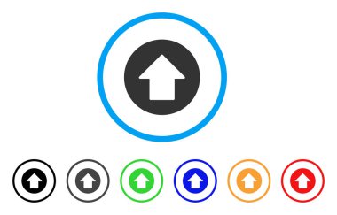 Yukarı ok simgesi yuvarlak